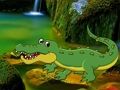Jeu Escapade dans la forêt des cascades de crocodiles  en ligne