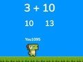 Jeu Course d'addition de dinosaures  en ligne