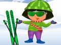 Jeu Dora Ski Habillage  en ligne