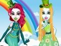 Jeu Bataille de mode verte contre arc-en-ciel  en ligne