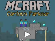 Jeu Parkour de dessin animé Mcraft  en ligne