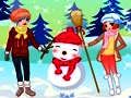 Jeu Habillage d'enfants et bonhomme de neige  en ligne