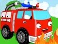 Jeu Livre de coloriage : camion de pompier  en ligne