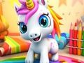 Jeu Livre de coloriage : Licorne  en ligne