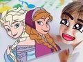 Jeu Livre de coloriage : La Reine des neiges  en ligne