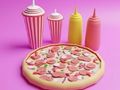 Jeu Livre de coloriage : Pizza  en ligne