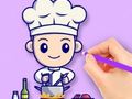 Jeu Livre de coloriage : Cuisinier  en ligne
