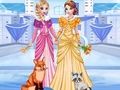 Jeu Habillage glacé d'Elsa et Anna  en ligne