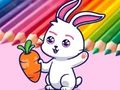 Jeu Livre de coloriage : Lapin Pull Up Carotte  en ligne