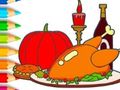 Jeu Livre de coloriage : Thanksgiving Day  en ligne