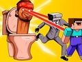 Jeu Toilettes Skibidi et Nubik Survivants  en ligne