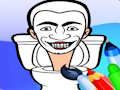 Jeu Skibidi Coloriage  en ligne
