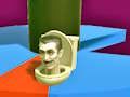 Jeu Skibidi Toilette Helix 3D  en ligne
