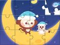 Jeu Puzzle : Singe avec la Lune  en ligne