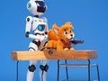 Jeu Livre de coloriage : Robot et chien  en ligne