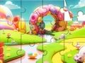 Jeu Puzzle : Le monde des bonbons  en ligne