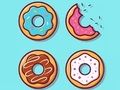 Jeu Livre de coloriage : beignets  en ligne
