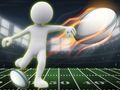 Jeu Stickman Rugby, course et coup de pied  en ligne