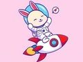 Jeu Livre de coloriage : Lapin astronaute  en ligne