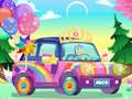 Jeu Décor Voiture Arc-en-Ciel  en ligne