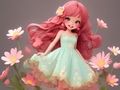 Jeu Livre de coloriage : Robe à fleurs  en ligne