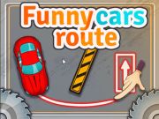 Jeu Route des voitures amusantes  en ligne
