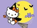 Jeu Livre de coloriage : Kitty Halloween  en ligne