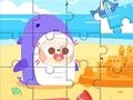 Jeu Puzzle : Plage drôle  en ligne