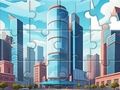 Jeu Puzzle : Bâtiments de la ville  en ligne