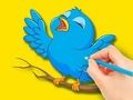 Jeu Livre de coloriage : Oiseau  en ligne