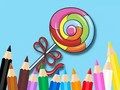 Jeu Livre de coloriage : Sucette  en ligne
