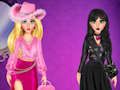 Jeu Bataille de mode rose contre noir  en ligne