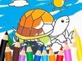 Jeu Livre de coloriage : Tortue ensoleillée  en ligne