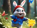 Jeu Puzzle : Lapin qui court  en ligne