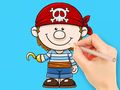 Jeu Livre de coloriage : Pirate  en ligne