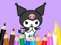 Jeu Livre de coloriage : Kuromi porte un sac  en ligne
