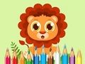 Jeu Livre de coloriage : Bébé Lion  en ligne