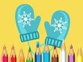 Jeu Livre de coloriage : de jolis vêtements d'hiver  en ligne