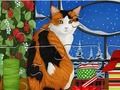 Jeu Puzzle : Chat de Noël  en ligne
