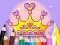 Jeu Livre de coloriage : Couronne de princesse  en ligne