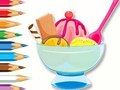 Jeu Livre de coloriage : Coupe glacée  en ligne