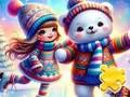 Jeu Puzzle : Fille sur la patinoire  en ligne