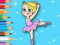 Jeu Livre de coloriage : Fille de ballet  en ligne