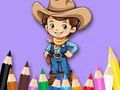 Jeu Livre de coloriage : Cowboy  en ligne