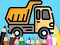 Jeu Livre de coloriage : Camion à benne basculante  en ligne