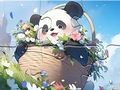 Jeu Puzzle : Couverture Panda  en ligne