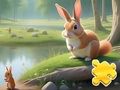 Jeu Puzzle : Lapin et écureuils  en ligne