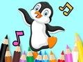Jeu Livre de coloriage : Pingouin dansant  en ligne