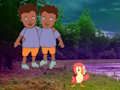 Jeu Des jumeaux s'échappent de la forêt nocturne  en ligne