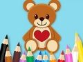 Jeu Livre de coloriage : Ours en peluche  en ligne